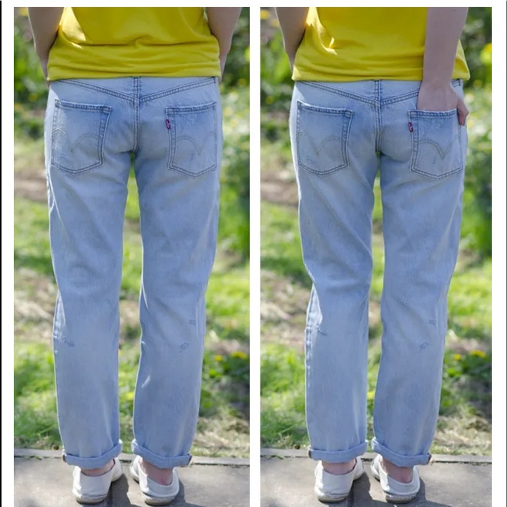 Vintage look Levi’s 501 CT Boyfriend Tapered Jeans